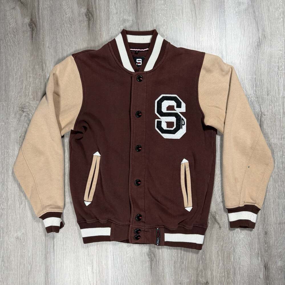 Mens Southpole Varsity Letterman Jacket Y2K Small